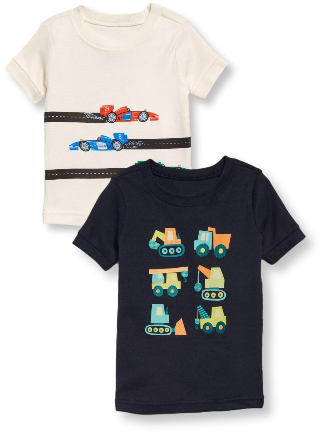 TuddyBuddy Boys 100% Organic Cotton Ribbed Short Sleeves Tops/T-Shirt (2 Years-3 Years, Pack of 5, Assorted) - Image 3 thumbnail