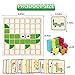 120 Pieces of Elderly Wooden Matching Puzzle Games, Classic Geometric Shape Toys for Kindergarten Education of Adult Dementia Patients, Suitable for Children Aged 4-8, Shape Puzzle Memory Games