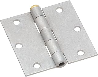 National Hardware N208-843 V504 Removable Pin Broad Hinges in Galvanized, 2 pack,3-1/2 Inch
