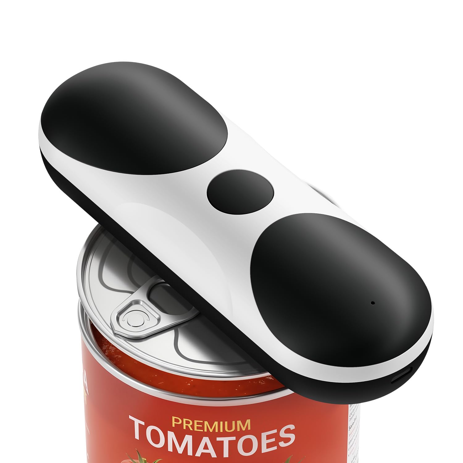 Electric Can Opener, One-Touch Automatic Can Opener, USB Rechargeable Electric Can Opener for Seniors with Arthritis - Cordless Battery Powered, Side Cut, Smooth Edge, Handsfree, for Any Size Cans