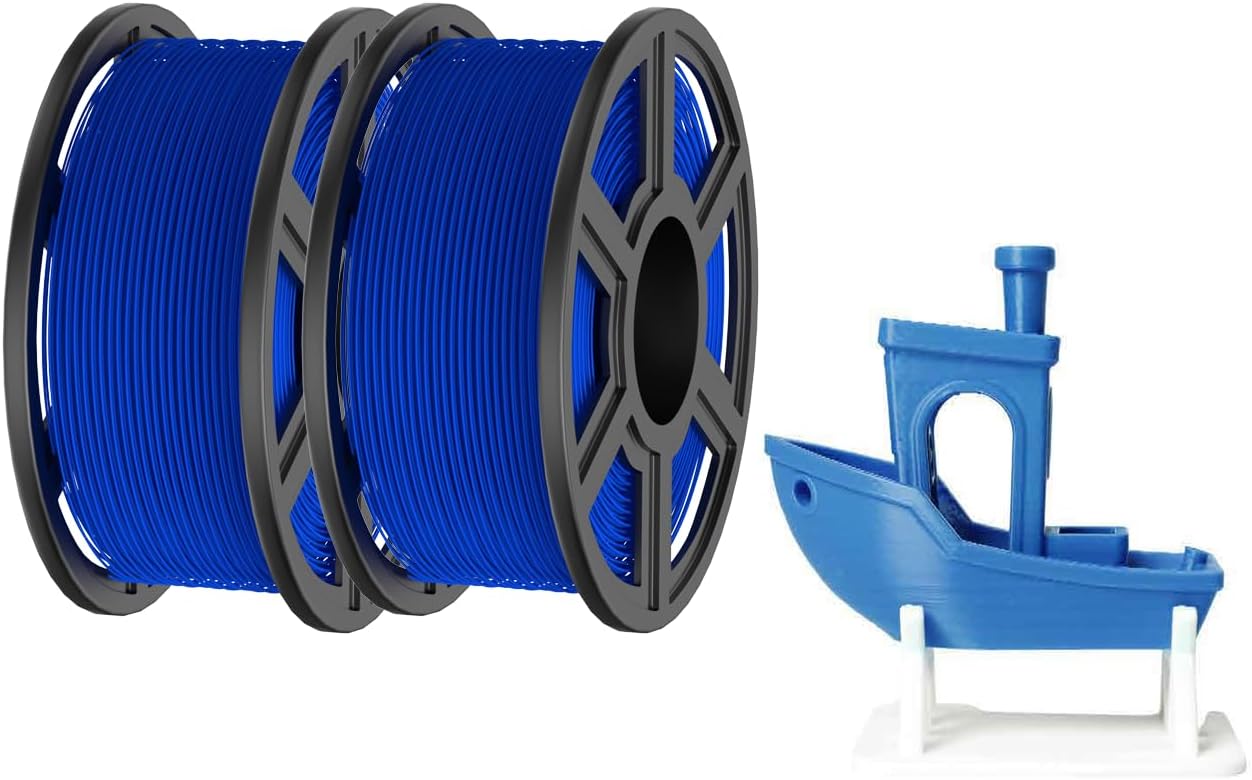 High-Speed PLA Filament 1.75mm, Flsun 3D Printer Filament Optimized for 600mm/s Print Speed, Tangle-Free, Low Warping, for Fast Prototyping, V400 3D Printer Filament 1kg (2.2lbs) (2KG Black)