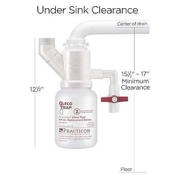 Practicon Gleco Trap System, Clay & Plaster Sink Trap Kit, 64 oz.