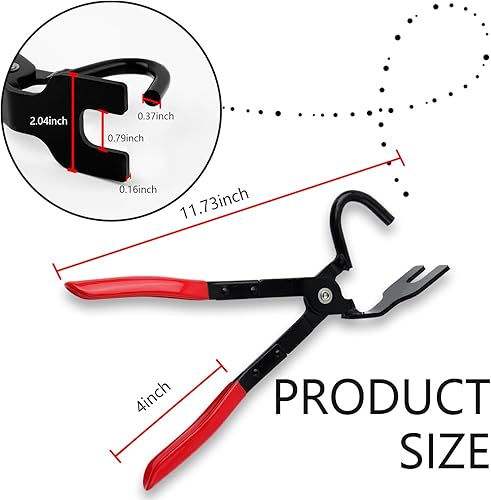 Miniatura 2 de Herramienta de extracción de colgadores de escape con diseño de desplazamiento de 25, alicates de alta resistencia con mango antideslizante,