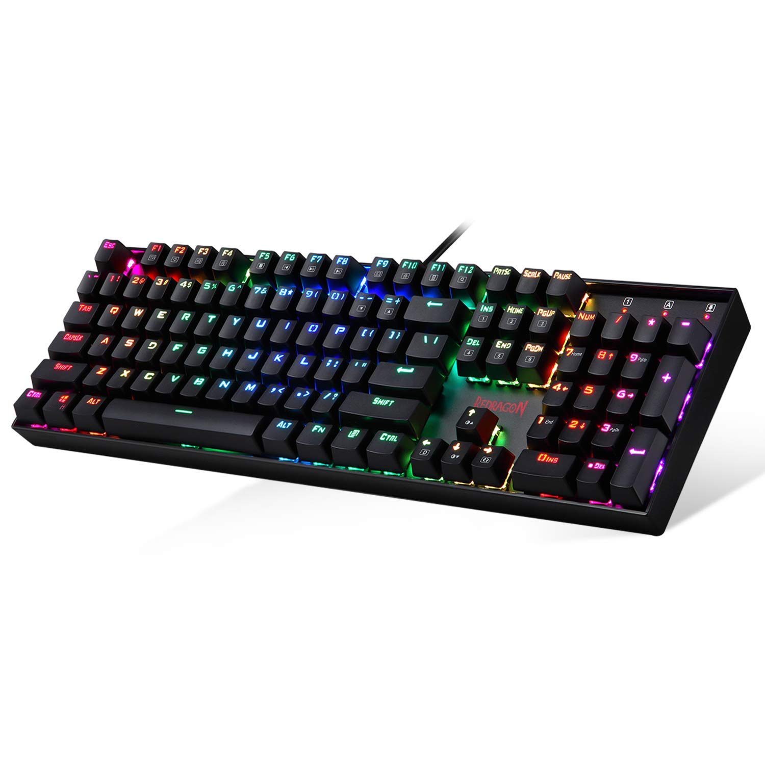 (Refurbished) Redragon Vara K551-RGB LED Backlit Wired Mechanical Gaming Keyboard with Numlock Keys - Mu (B07WW4KQB5) Amazon Price History, Amazon Price Tracker