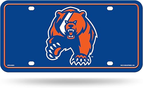 Miniatura 148 de NCAA etiqueta de metal para auto, negro