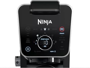 Ninja CFP301 DualBrew Pro Specialty 12-Cup Drip Maker with Glass Carafe, Single-Serve for Coffee Pods or Grounds, with 4 Brew Styles, Frother & Separate Hot Water System, Black