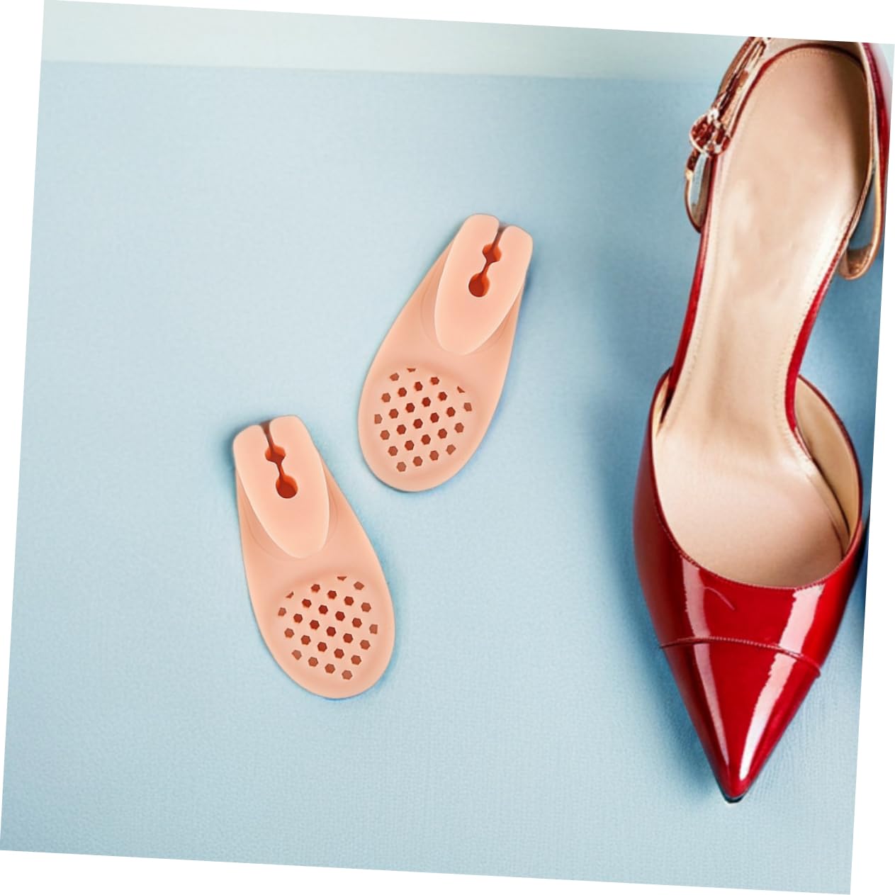 3 Pairs Big Toe Separator Sandals Cushioned Foot Pads Soft Silicone Toe Spacers for Summer Use Comfortable Flip-Flops for Women Foot Relief