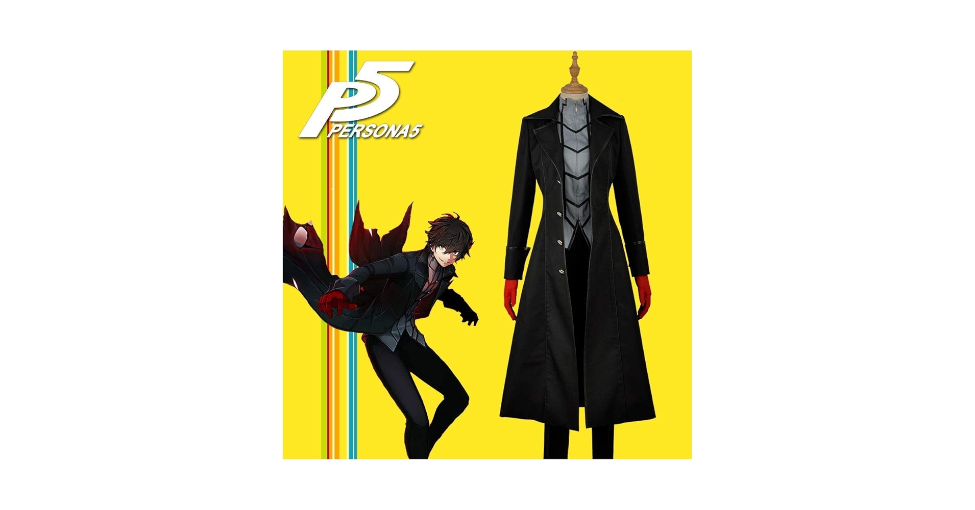 【新品未使用】ペルソナ5 主人公　怪盗服　コスプレ　Mサイズ 8cac8e61f45d4fdfa07dc3461d9283