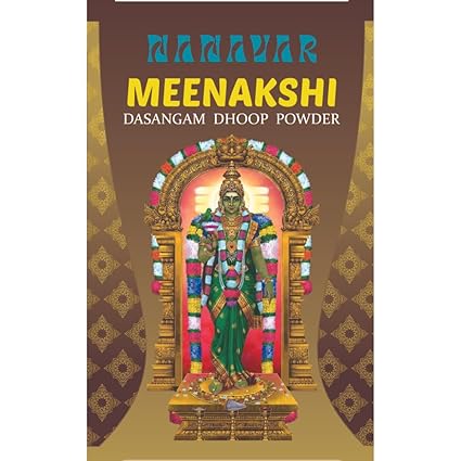 Nanavar Andal Sri Meenakshi 50Grm + 50Grms Original DASANGAM/loban sambrani dhoop powder with shape maker dhoop cone use this dhoop powder for pooja, fragrance or hawan samagri, 50gm 2(pack of 2 box)