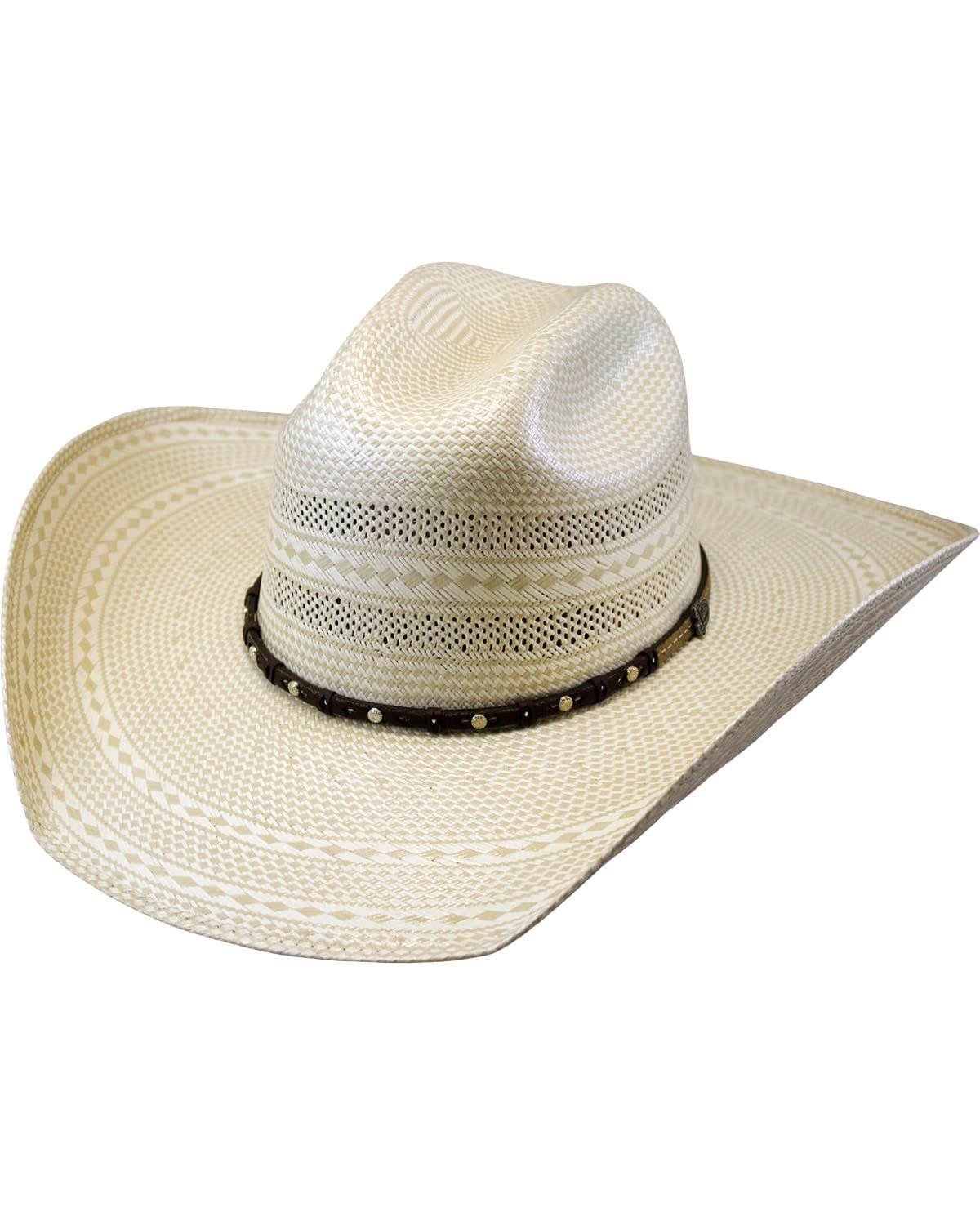 Justin Unisex Men's Hutson Bent Rail Straw Cowboy Hat Ivory 6 7/8