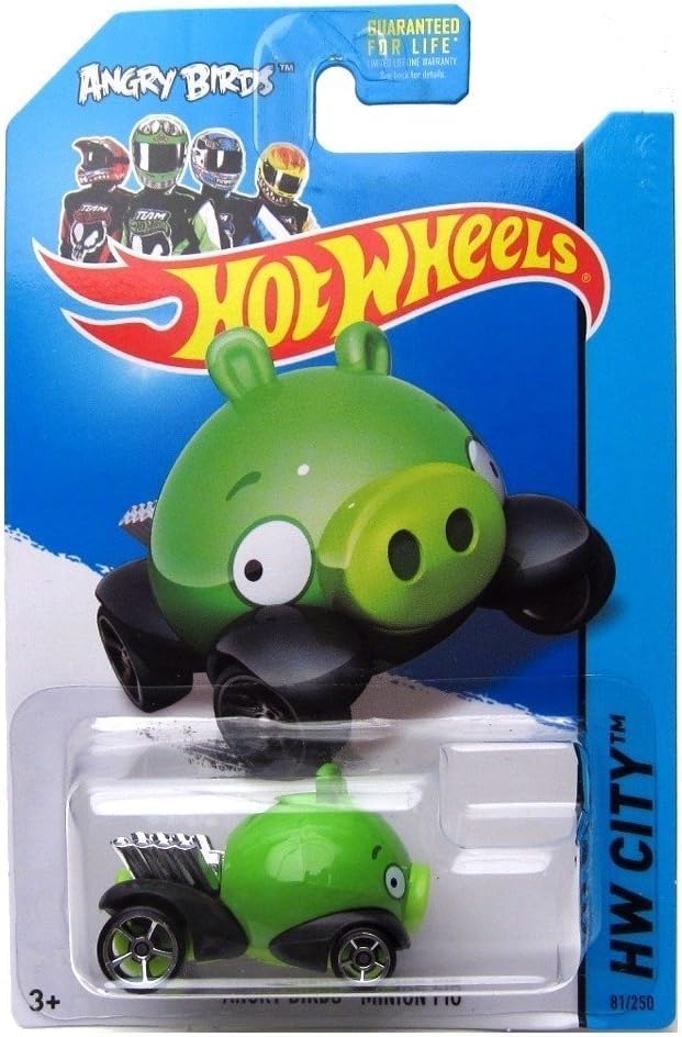 Hot Wheels Angry Birds Minion Pig, HW City 81/250 [Green]
