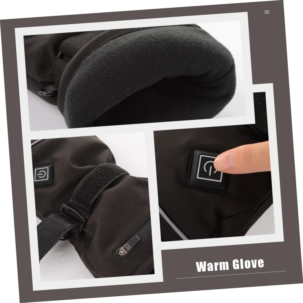 POPETPOP 1pair Versatile Heated Gloves for Windproof Design for Outdoor Sports Comfortable Fit for Skiing and Cycling Ergonomic Warmth for Maximum Dexterity