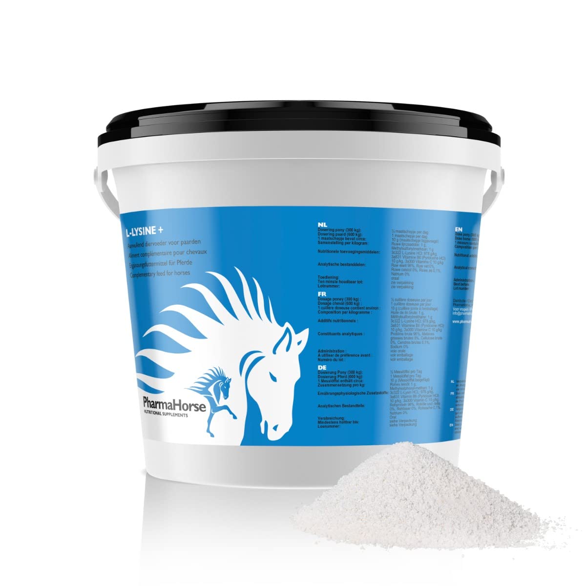 PharmaHorse L-Lysin+ | Immunsystem | Abwehrzellen | Müdigkeit | 100% Dopingfrei | 1000 Gramm