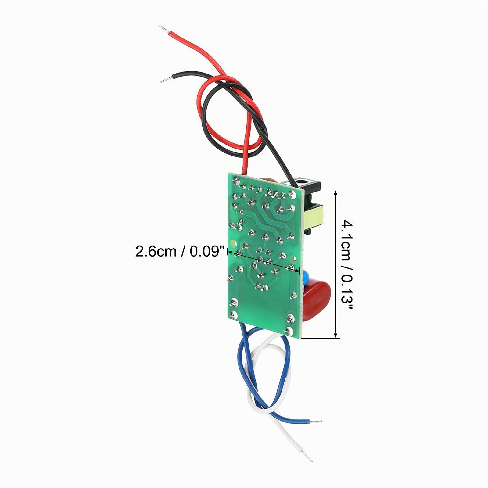 PATIKIL Haute Tension Générateur, DC 3-6V 1800V Augmenterer Intensification Puissance Alimentation Module Arc Tension Transformationateur pour Scientifique Expérience, Noir