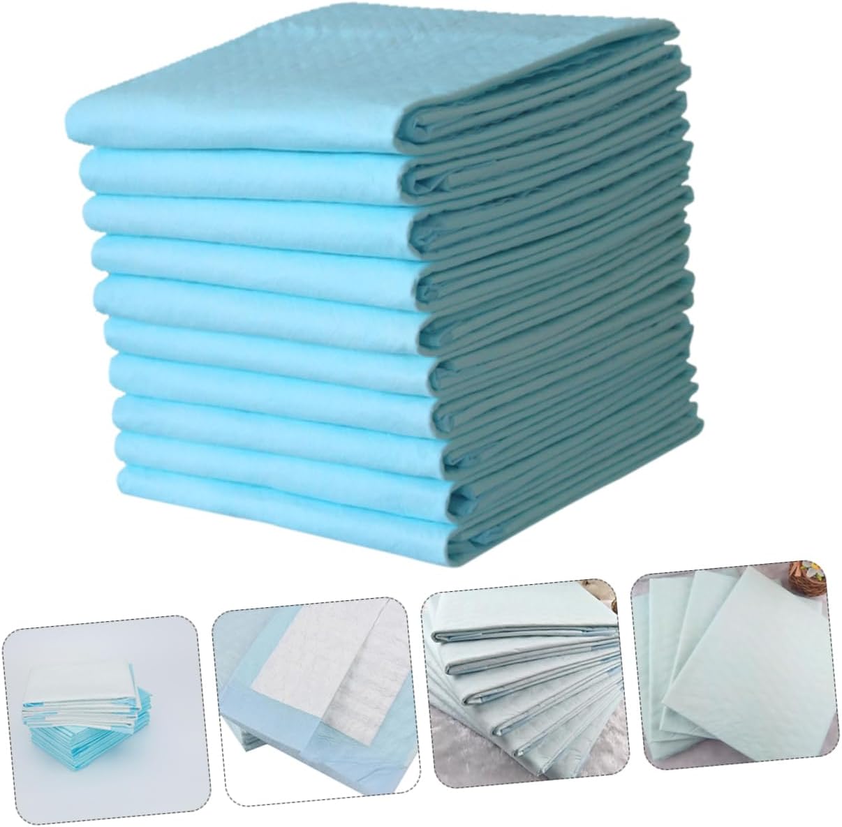 VALICLUD 10pcs Disposable Absorbent Puppy Training Pads Incontinence for Adults Elderly Postpartum Pet Use