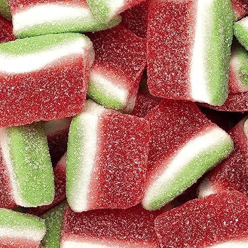 Watermelon Sweets - Watermelon Slices - 1 Kilo Bulk Bag - 1KG - Assorted Sweet Pick and Mix for Parties Gifts and Sharing.