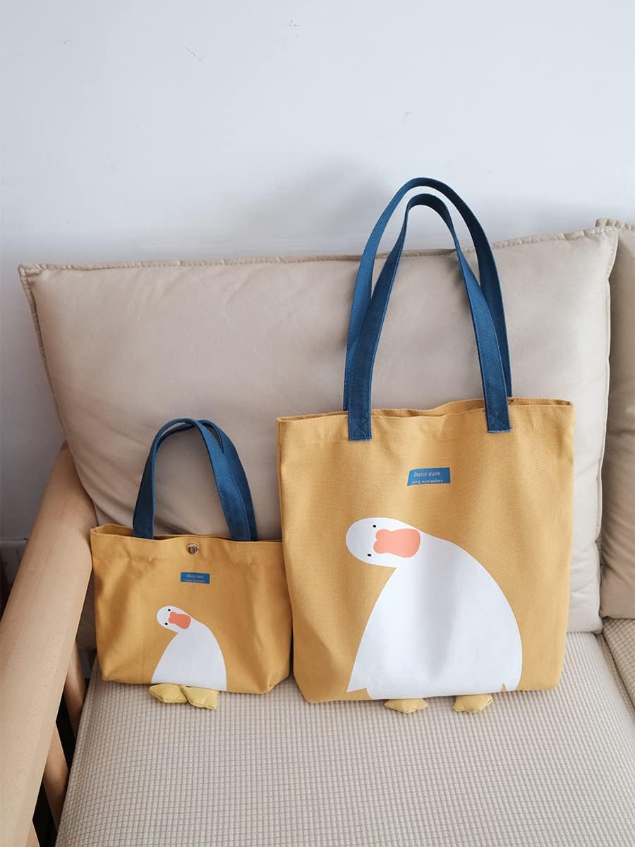 Cute Canvas Tote Bag - Graphic Tote Bag for Lunch & Grocery - Image 3
