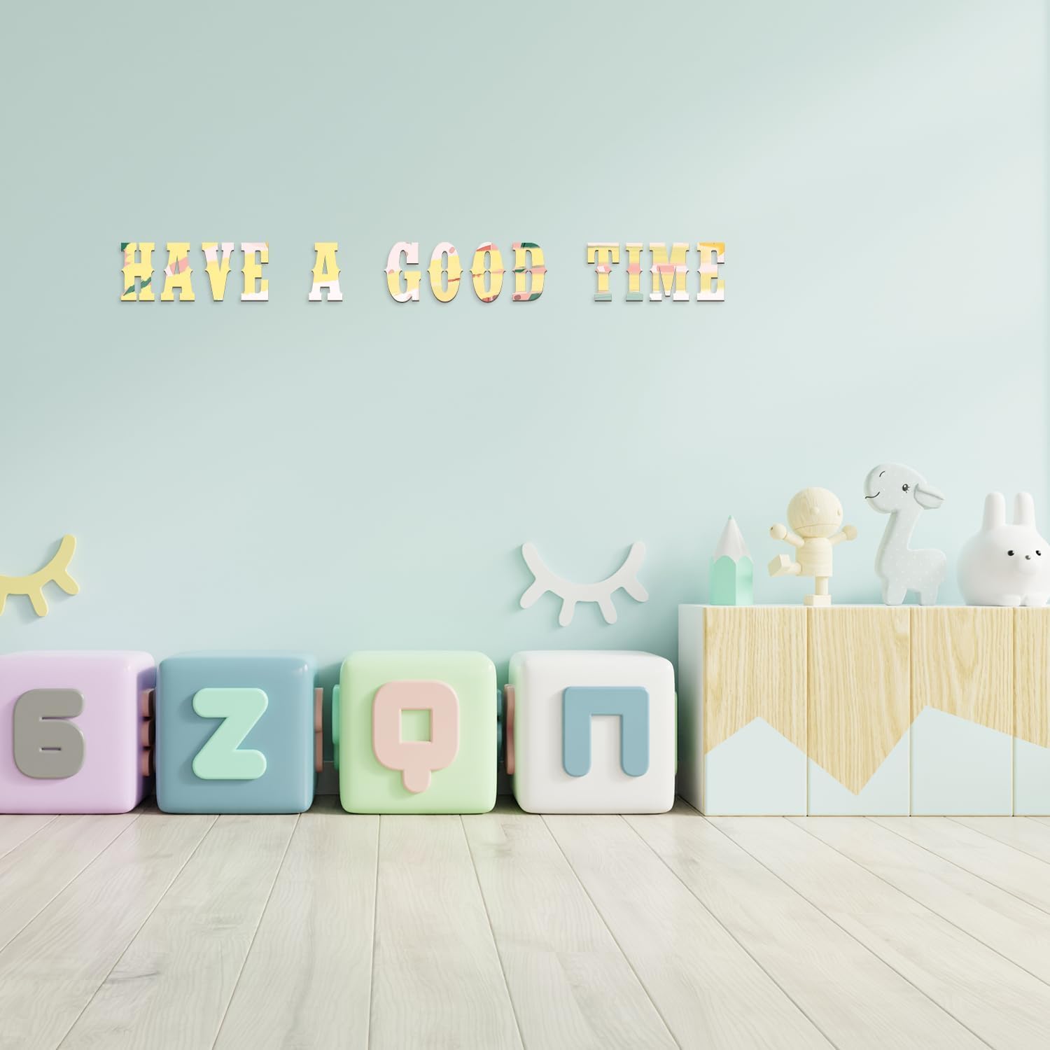 ROOT KRAFT Wooden Letters 4 Inch for Crafts Unfinished Wood Alphabet Letters and Numbers Symbols Set 41 Pcs Western Style Small Wooden Letters for Wedding Birthday Home Decor (4 inch) 4