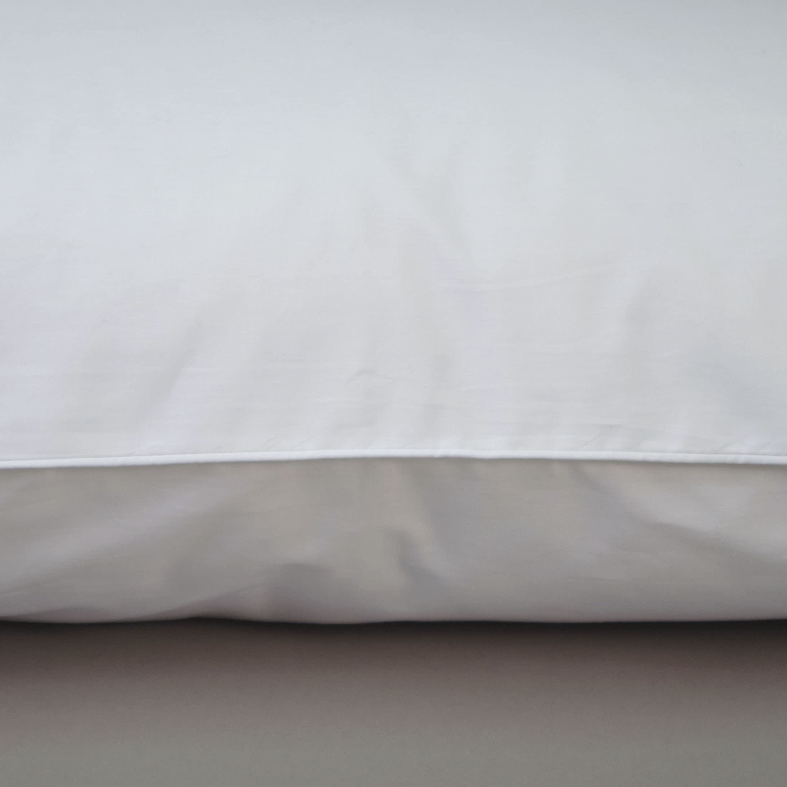10XDIEZ Almohada de Lana Virgen 100% natutal - Pack 2 Unidades (Blanco - 90x45cm)