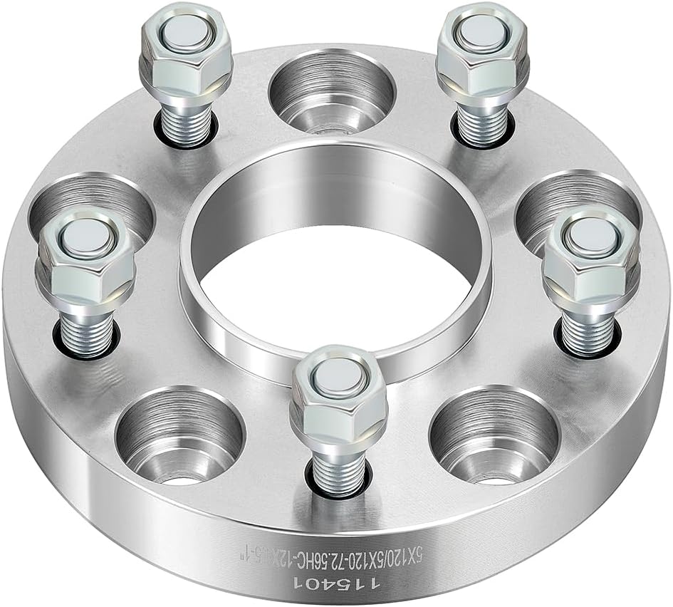 1" 5x120 Hubcentric Wheel Spacers Fits for 530i 2004-2007, for 328is 1996-1999, 12x1.5 Thread Size 72.56mm Hub Bore Wheel Accessories Parts