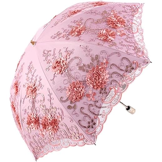 Elegant Lace Parasol Umbrella for Women