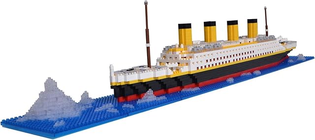 LULUFUN Titanic Ship Model Building Block Set, DIY Nano Micro Building Blocks Toys ,Educational Toy, Gift for Adults and Children(1860 pcs)