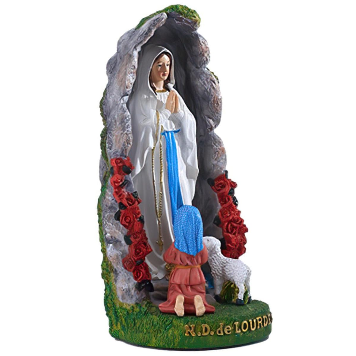 Statue Vierge en résine compacte pour décoration religieuse intérieure et extérieure