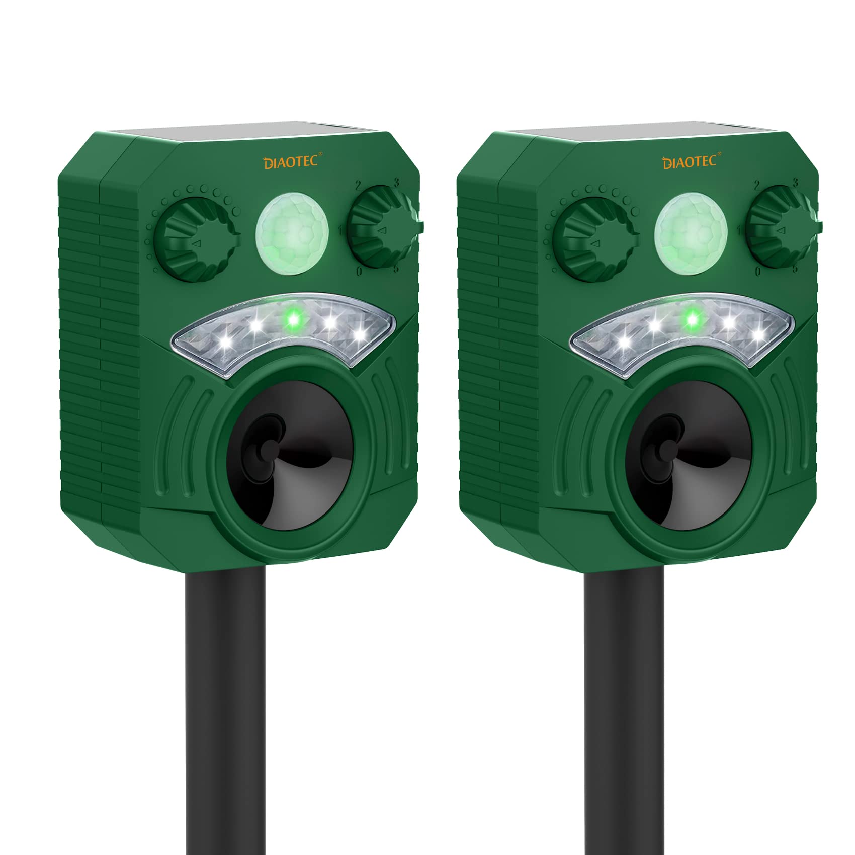 Diaotec Solar Animal Repeller Ultrasonic Dog Repellent Motio