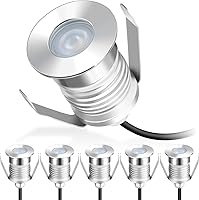 Vista 8 de Gardencoin Luces LED empotrables para exteriores, montaje empotrado para iluminación de cubierta y sofito de alta resistencia, 12-24 V de bajo