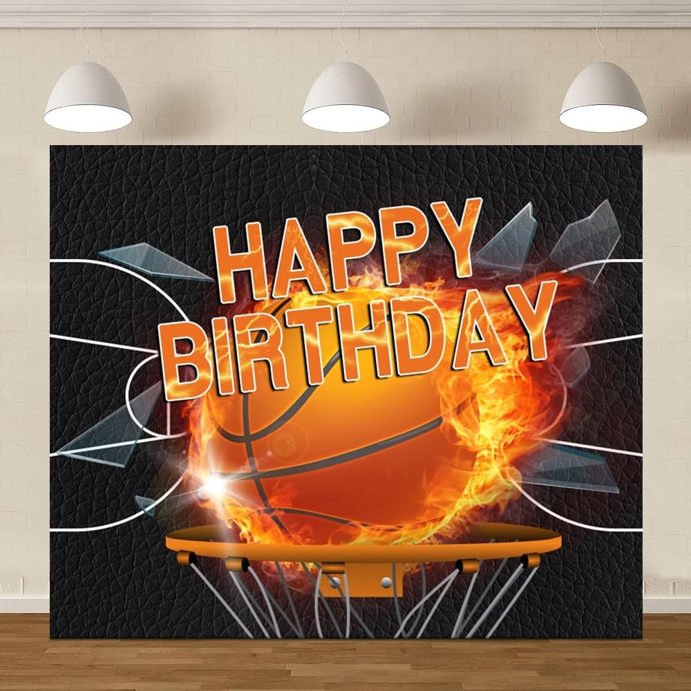 Canessioa Basketball-Hintergrund – Fotohintergrund 3x2,4 M Für Geburtstagsparty, Sport-Thema