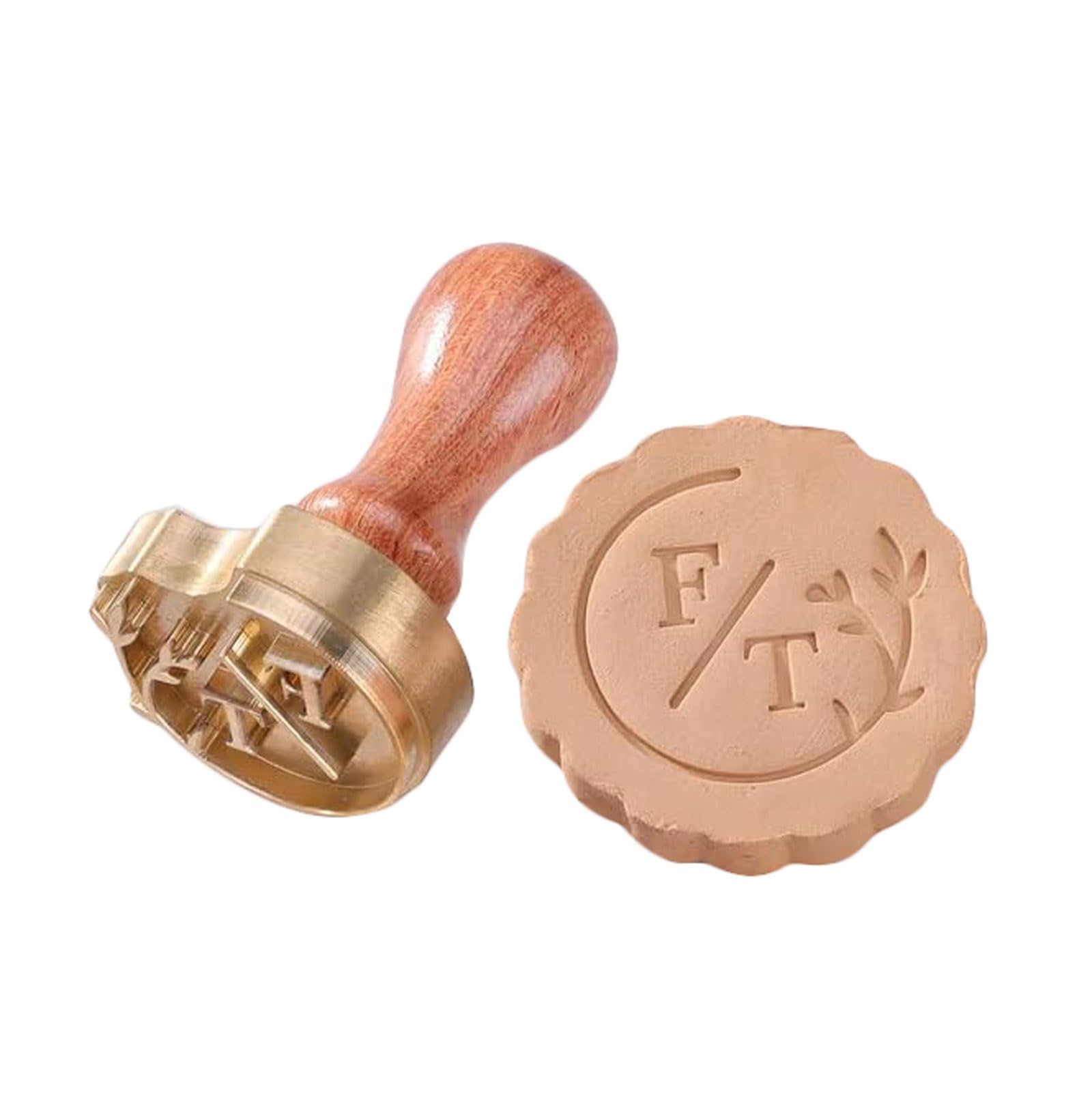 Custom Pottery Stamp Brass Ceramic Signature with Your Logo Personalized Stamp for Pottery Makers Leather, Soap, Cookie Signature Stamp(1.5Inches)