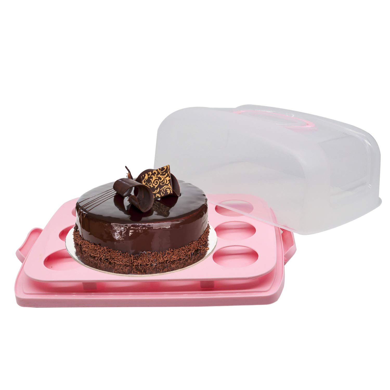 Cupcake-Tragetasche Lila – Mit Festem Boden, Passt Für Kuchen Bis 30,5 Cm Oder 4 Cupcake-Boxen
