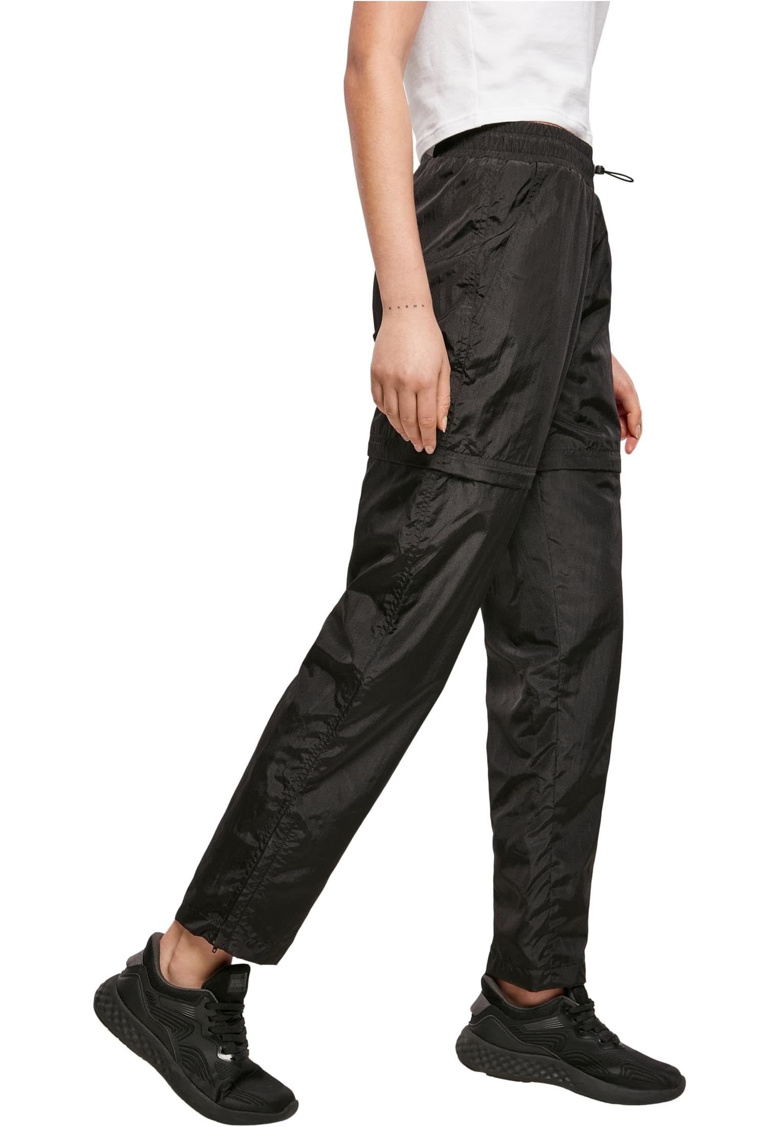 Urban Classics Ladies Shiny Crinkle Nylon Zip Pants - Pantaln Deportivo Mujer