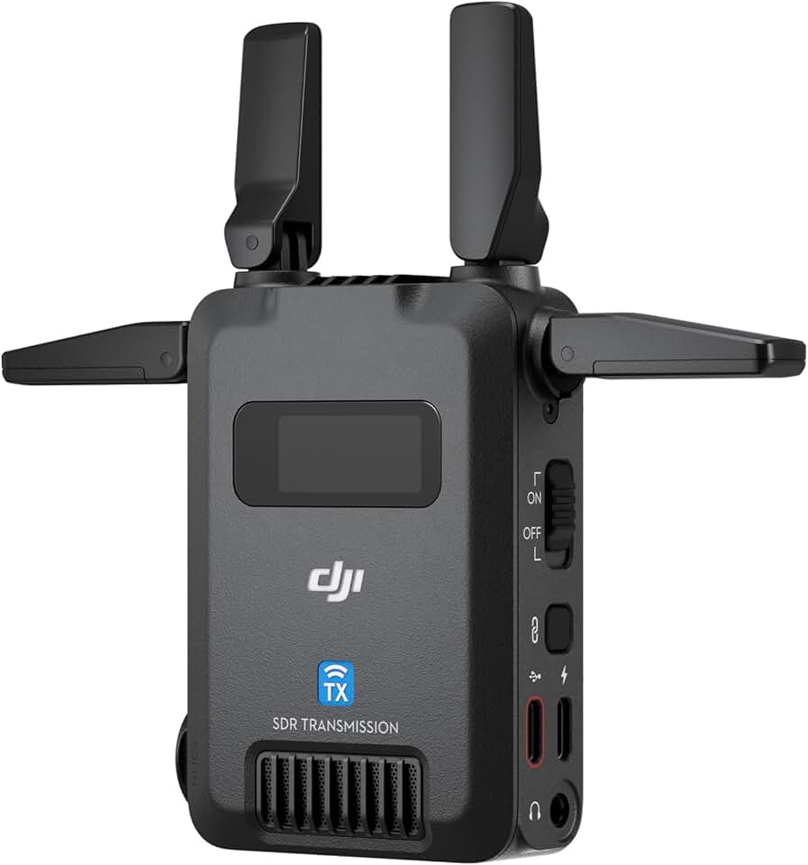 DJI SDR Transmission Transmitter, 3 km/10,000 ft 1080p/60fps SDR Wireless Video Transmission, TX Only, Stable &amp; Anti-Interference, Strong Penetration, High Bitrate, USB-C Monitoring