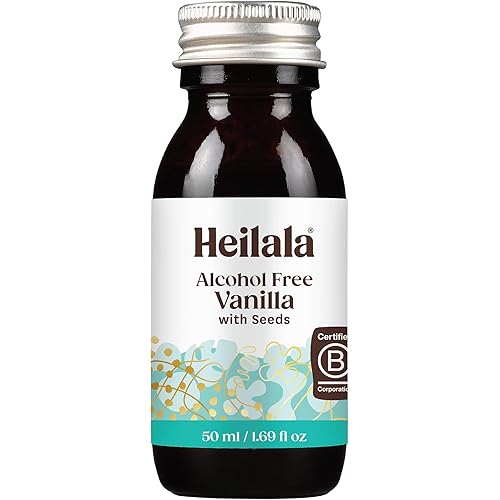 HEILALA - Alcohol Free Pure Vanilla Extract - With Vanilla Bean Seeds - Hand-Selected, Ethically Sourced & Cold-Pressed - 50ml