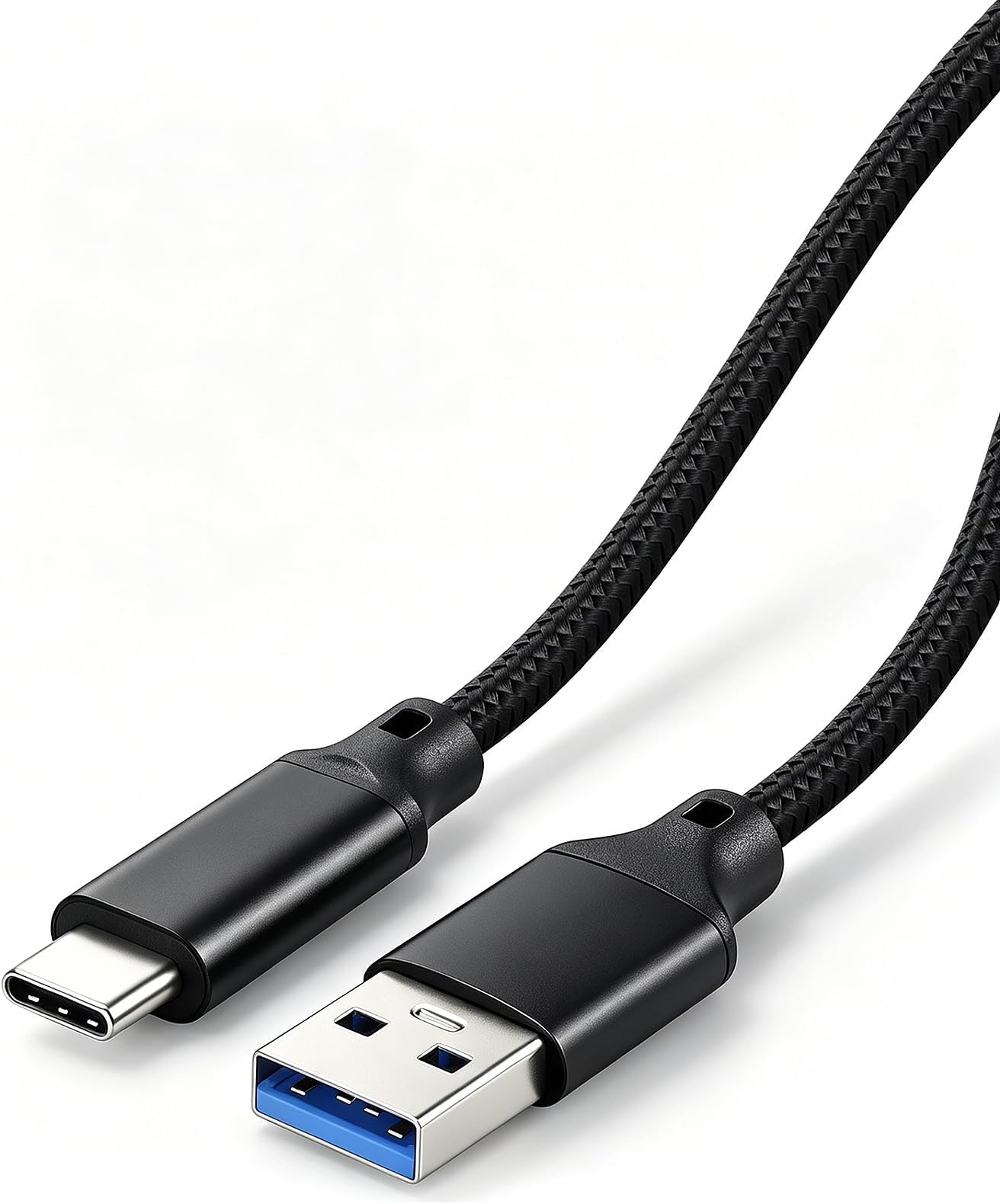 1.5 ft USB A to USB C Cable for Car Play iTunes for iPhone 15 16 17 Pro Max | 10Gbps Heavy Duty Data Transfer Cable - Braided USBa to USBc for CarPlay & Charging, Black