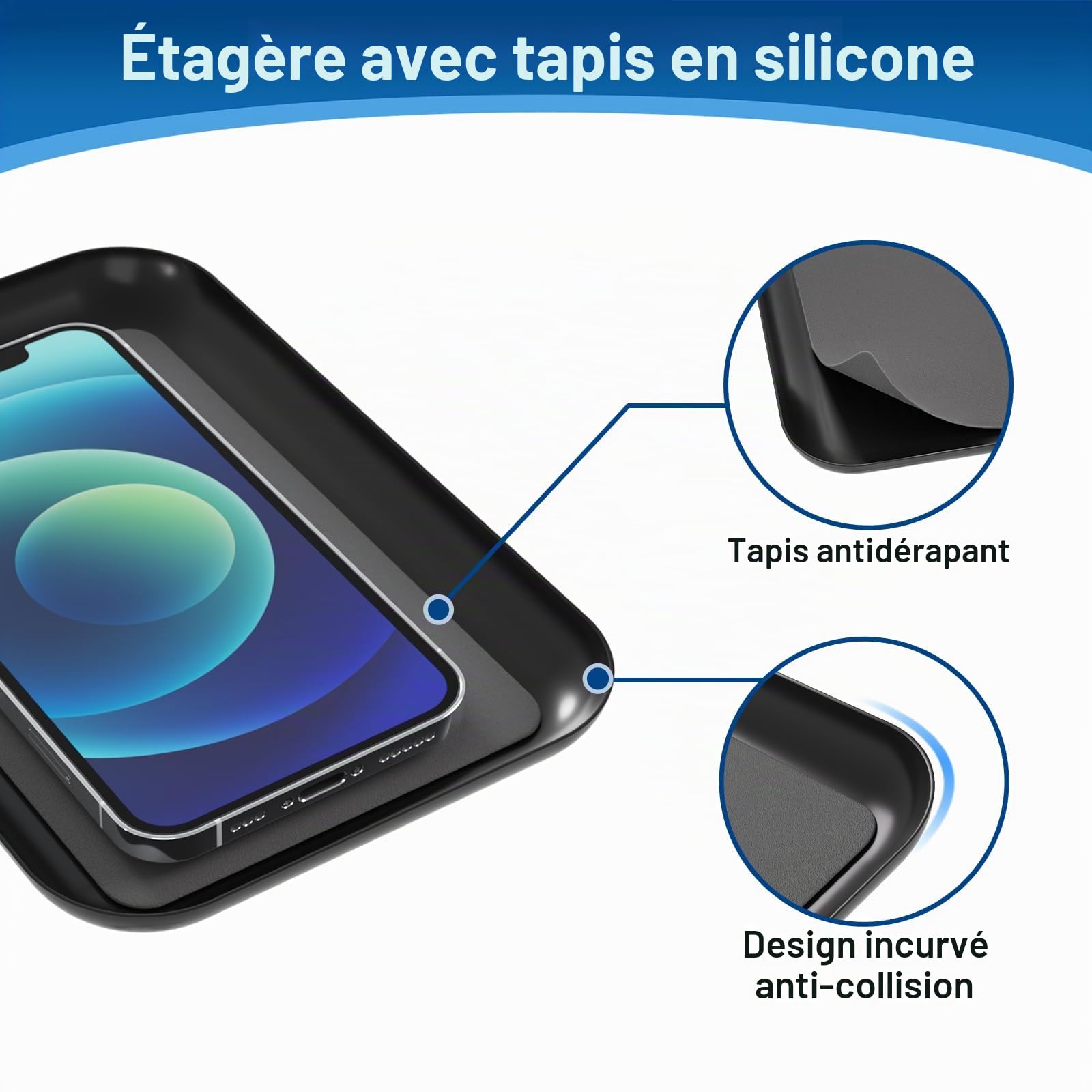 Porte-Rouleau de Papier Toilette autoportant avec étagère supérieure, Peut contenir 4 Rouleaux, Distributeur de Papier Toilette en Acier Inoxydable pour Salle de Bain