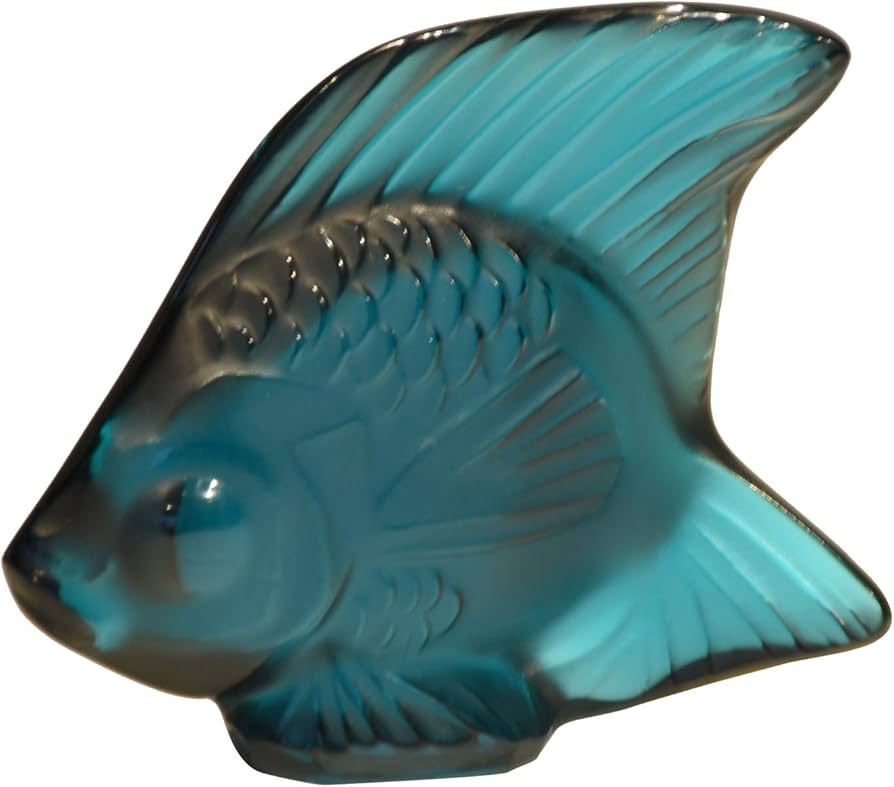 Amazon.com: Lalique Crystal Turquoise Luster Fish Sculpture : Home Amazon.com: Lalique Crystal Turquoise Luster Fish Sculpture : Home