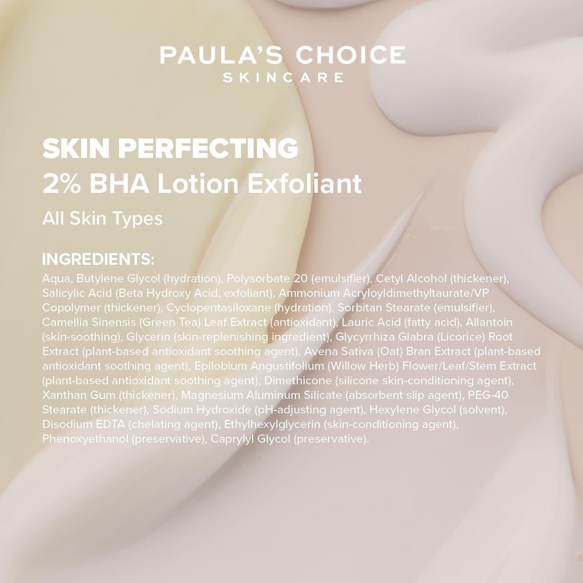 Paula's Choice 2% BHA Lotion Peeling, Gegen Pickel & Unreine Haut, 100 ml | Leichte Peeling-Lotion mit Salicylsäure - Macht die Haut weich & Spendet Feuchtigkeit - Zu Unreinheiten neigende Haut