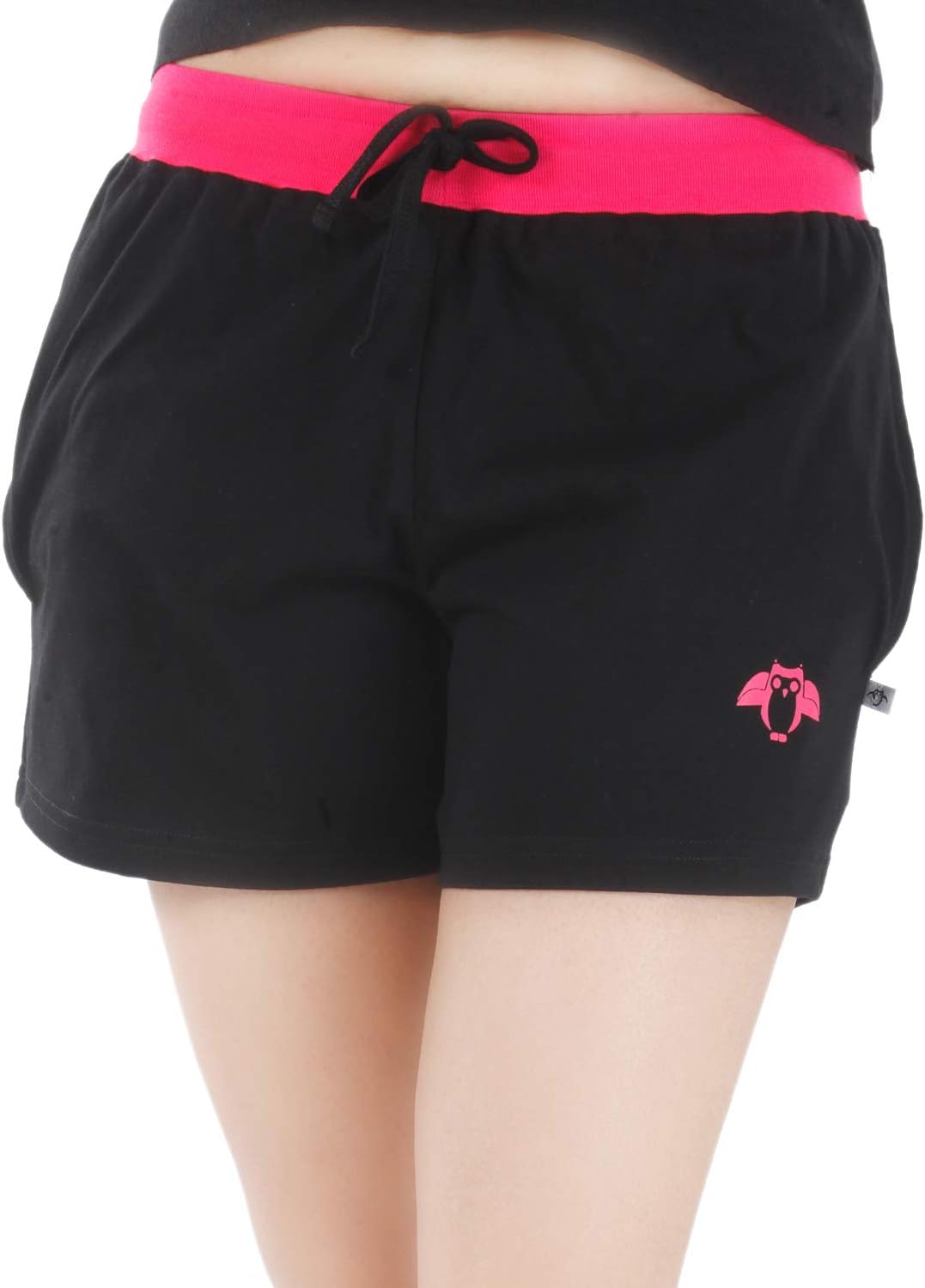 NITE FLITEWomen Owl Print 100% Cotton Shorts