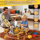 Cheffery bulldozer 1/20 à chenilles, 11 canaux, deux batteries photo 6