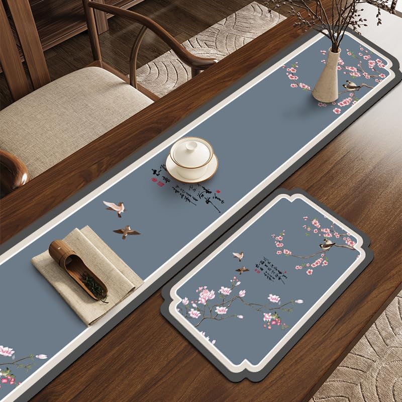 Tapis d'égouttoir chinois imperméable anti-chaleur pour table basse zen