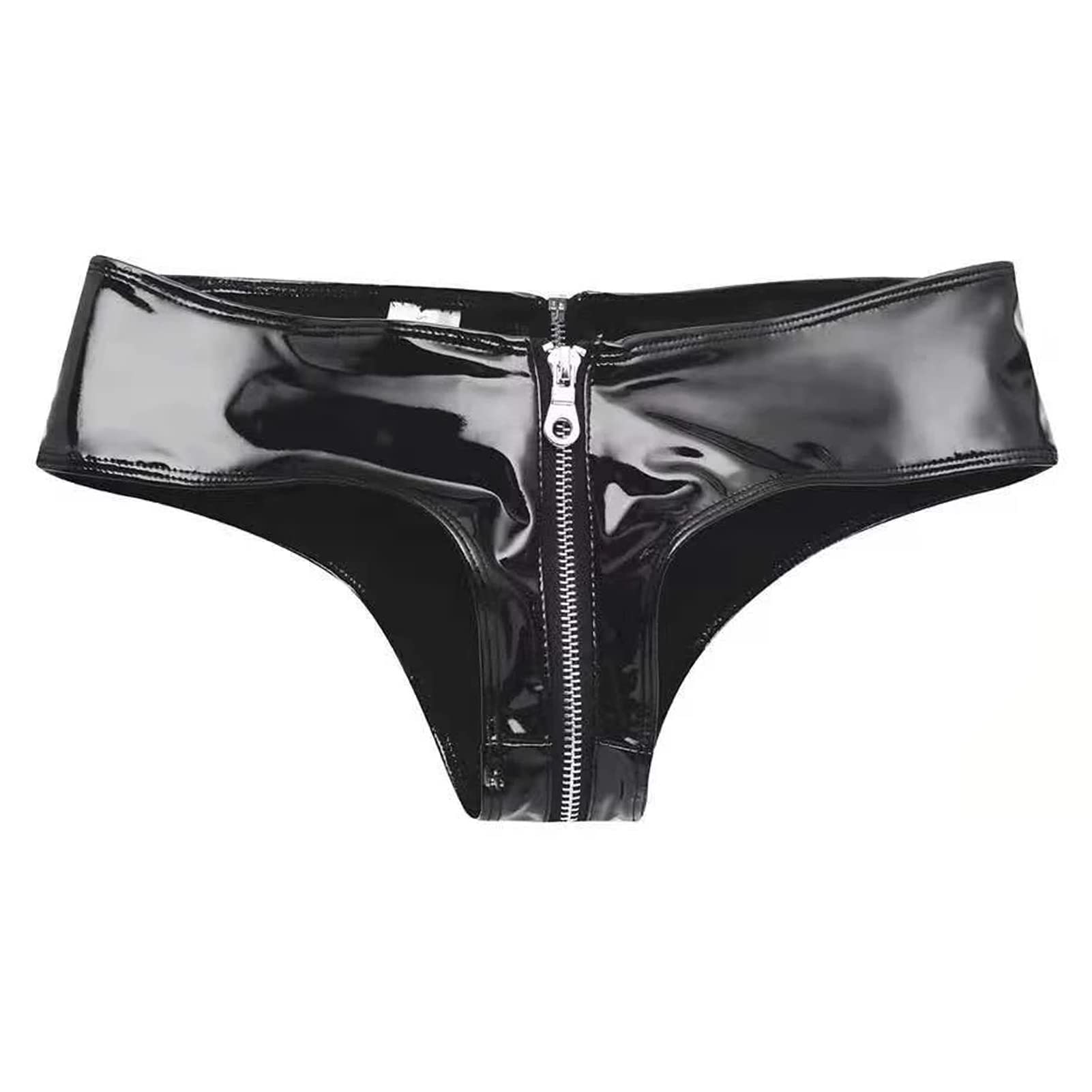 Black Latex Outfit Patent Leather Bottom Party Club Clubwear