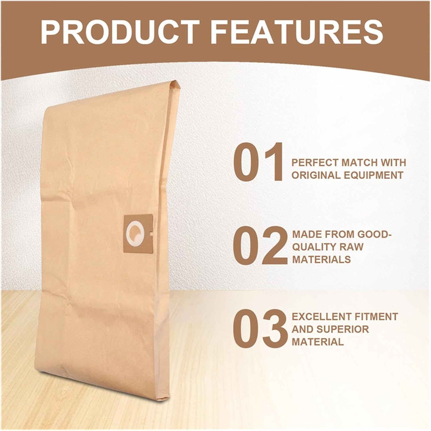 Vacuum Cleaner Dust Bag, Compatible For Kärcher NT38 NT 38/1, Paper Dust Bag Filter Bag