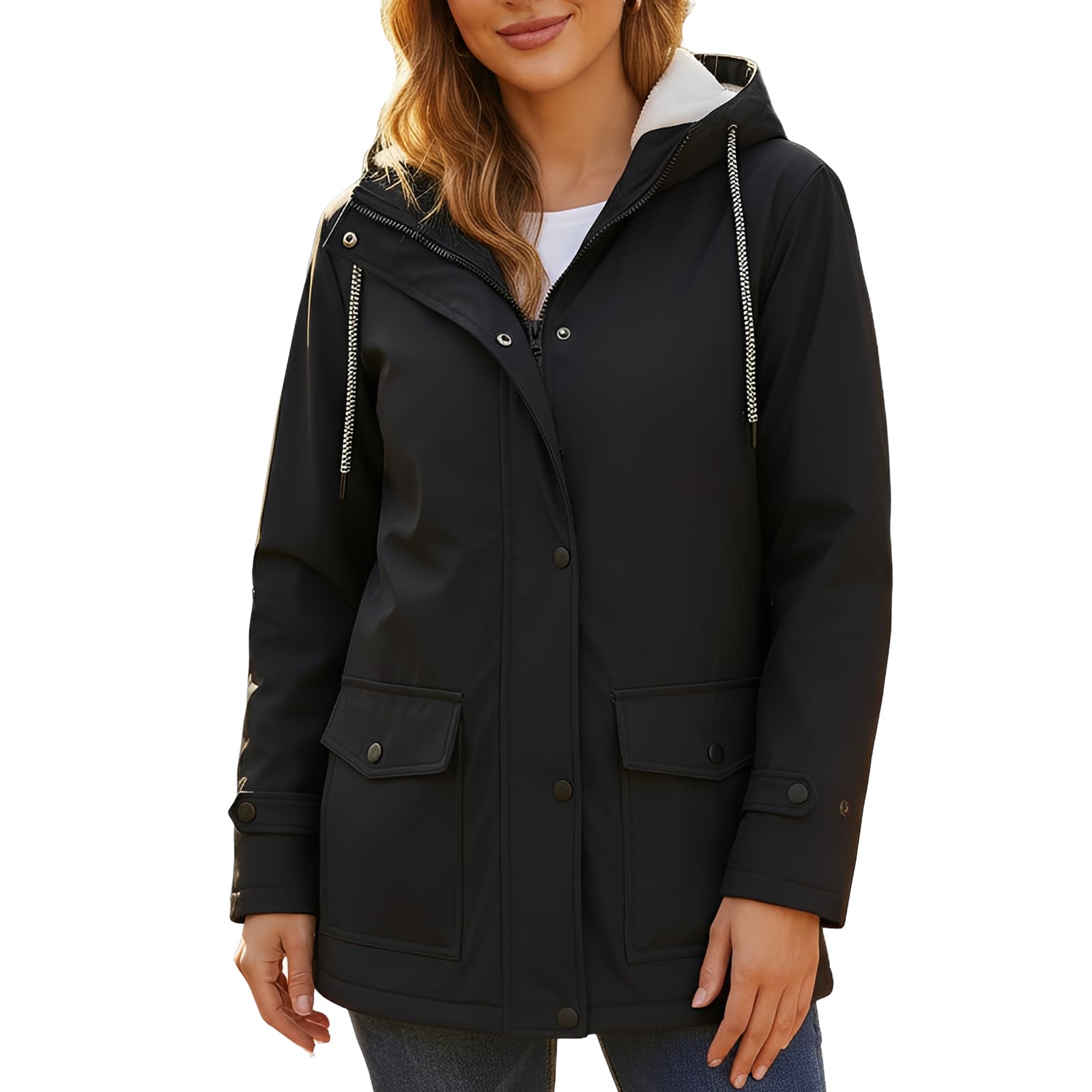 Femmes en plein air imperméable vestes Softshell veste à capuchon Windbreak imperméable pour l'automne hiver