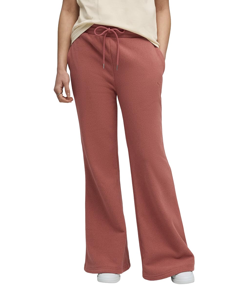 puma Women's Loose Knitted Pants (688158_Exotic Red-picture-45