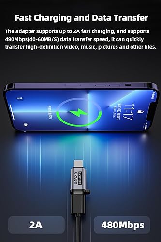 Miniatura 3 de Adaptador USB C a Micro USBMini USBIluminación, Conversor USB CMicro USB, Micro USB 2.0 a Tipo CIluminaciónMini USB (8 unidades)