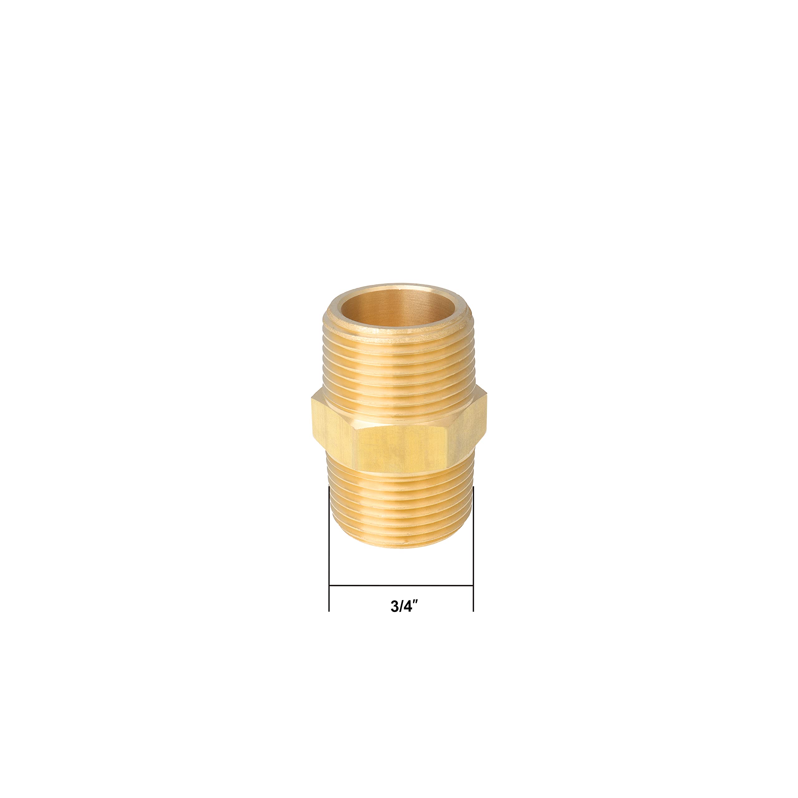 LTWFITTING Kit d'assortiment de 37 raccords hexagonaux en laiton BSPT mâle 1/8" 1/2" 3/4"