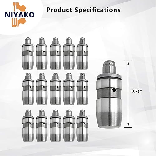 Miniatura 6 de Niyako Kit de elevación de pestañas de repuesto para 16 piezas para Grand Cherokee Durango Ram 1999-2007