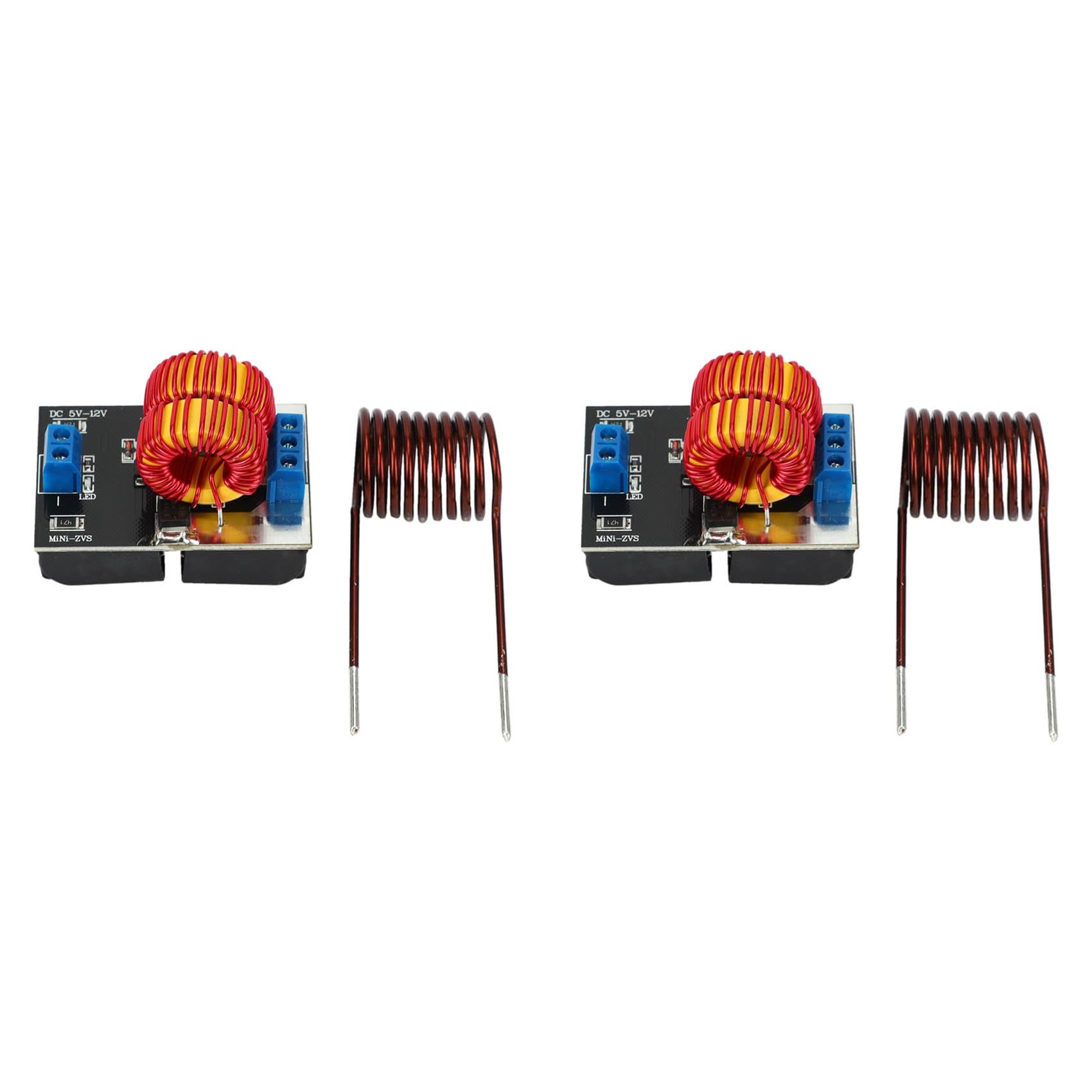 2X 12V 120W Mini ZVS Induction Heating Board Flyback Driver Broad Heater DIY Cooker+ Ignition Coil